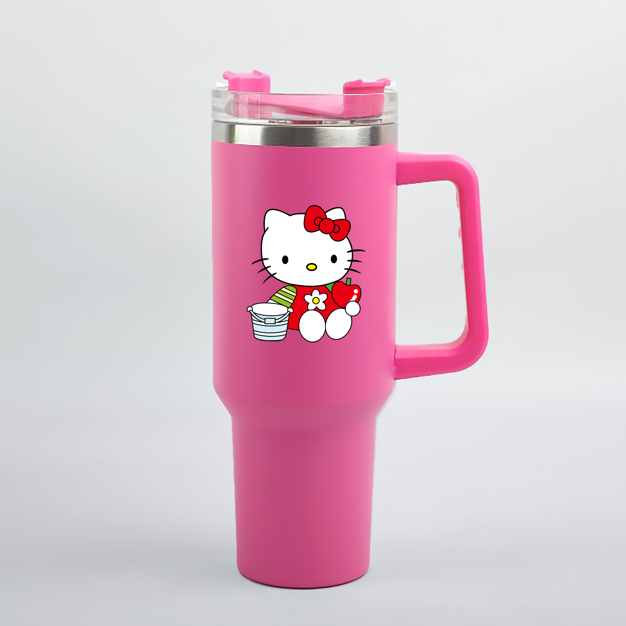 （画像用） Hello Kitty ハローキティ 1200mL車用タンブラー（カラープリント）